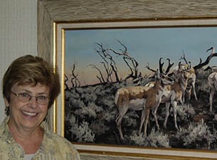 LINDA BUDGE AND HER PAINTINGS